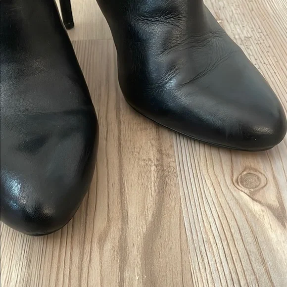 Lauren Ralph Lauren Black Heeled Rayna Mule Boots with Stiletto Heel Size 8B - Picture 5 of 6